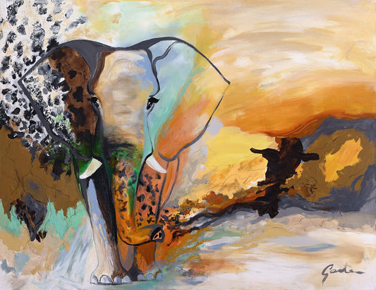 Gade / Elephant earth | HANDMADE PAINTING